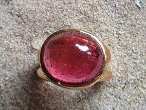 Goldring Turmalin rosa oval
