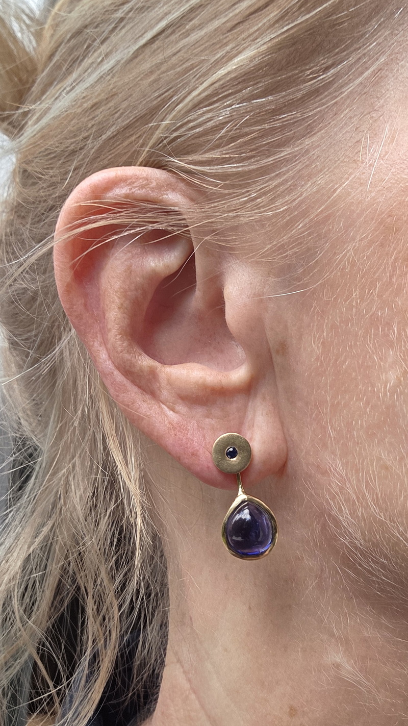 Ohrstecker mit Saphiren – Bild 6